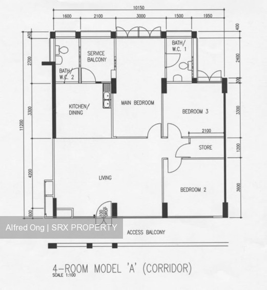 Blk 80A Lorong 4 Toa Payoh (Toa Payoh), HDB 4 Rooms #203150121